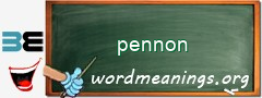 WordMeaning blackboard for pennon